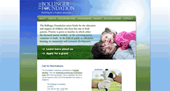 Desktop Screenshot of bollingerfoundation.org